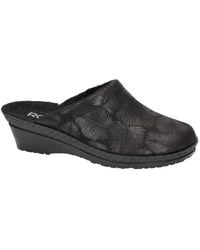 Rohde - Schoenen ,Zwart ,Neustadt-50 Wedge Slippers - Lyst