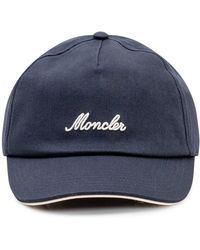 Moncler - Accessoires ,Blauw ,Logo Baseball Cap - Lyst
