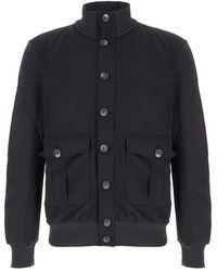 Herno - Jassen ,Blauw ,Polyester Bomberjack - Lyst