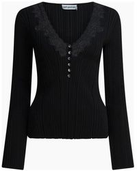 Self-Portrait - V-Neck Knitwear - Lyst