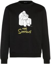 Antony Morato - Hoodies & Sweatvesten ,Zwart ,Katoen Zwarte Homer Simpson Sweatshirt - Lyst