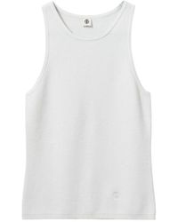 THE GARMENT - Tops ,Wit ,Polyester Viscose Blend Tank Top - Lyst
