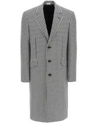 McQueen - Abrigo de lana de Pied de Poule - Lyst