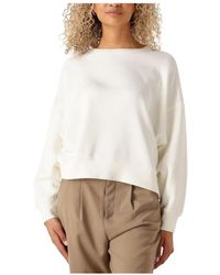 Moss Copenhagen - Weiße Sweatshirt Für Stilvolle Frauen - Lyst
