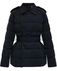 Burberry - Daunenjacke Mit Taillengürtel - Lyst