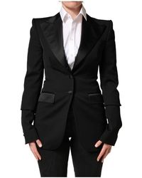 Dolce & Gabbana - Single Breasted Blazer Jacket - Lyst