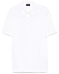 Brioni - Witte Polo Met Knoopsluiting - Lyst