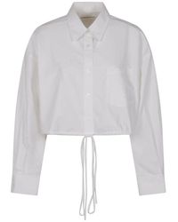 Alexander Wang - Weißes Wrap-Shirt Stilvolles Design - Lyst