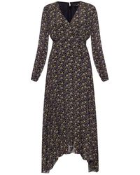Paul Smith Long-sleeved Patterned Dress - Zwart