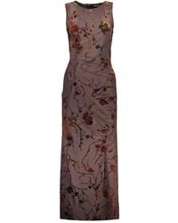 Desigual - Kleedjes ,Bruin ,Polyester Bucarest Jurk - Lyst