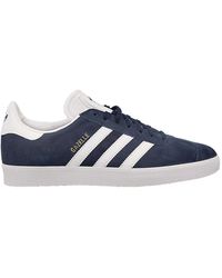 adidas - Klische gazelle sneakers marineblau/weiß - Lyst