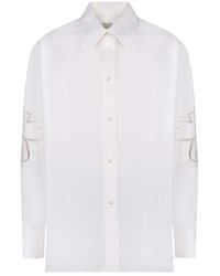 PS by Paul Smith - Camisa blanca de algodón manga larga - Lyst