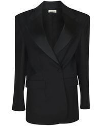 P.A.R.O.S.H. - Jassen ,Zwart ,Wol Blazer - Lyst