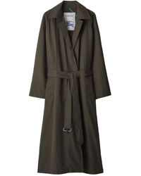 Burberry - Coats > belted coats - Lyst