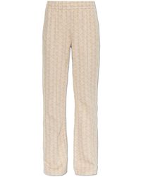 Lacoste - Flared Monogram Sweatpants - Lyst