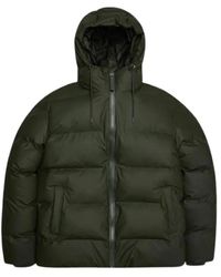 Rains - Jassen ,Groen ,Leer Alta Puffer Jacket - Lyst
