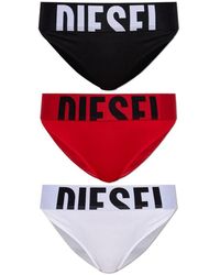 DIESEL - Ondergoed ,Zwart ,Katoen Lola-D-Pop-3Pack - Lyst