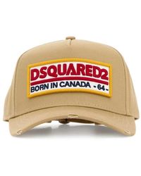 DSquared² - Accessoires ,Katoen Logo Patch Cap - Lyst