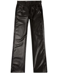 DIESEL - Broeken ,Zwart ,Polyester P-Lain Rechte Broek - Lyst