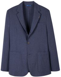 Paul Smith - Jassen ,Blauw ,Wol Stijlvolle Blazer - Lyst