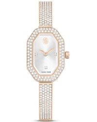 Swarovski - Orologio dextera bangle, fabbricato in svizzera, bracciale di metallo, tono dorato, finitura in tonalità champagne dorato - Lyst