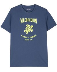 Vilebrequin - Blaue rippstrick crew neck t-shirts und polos - Lyst
