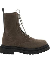 Brunello Cucinelli - Lace-Up Boots - Lyst