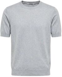 Peserico - T-Shirt Aus Reiner Baumwolle - Lyst