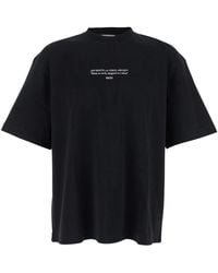 Off-White c/o Virgil Abloh - Schwarze Statement Skate T-Shirts Und Polos - Lyst