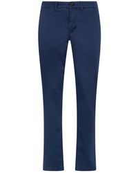Moorer - Broeken ,Blauw ,Katoen Filicudi Chinos - Lyst