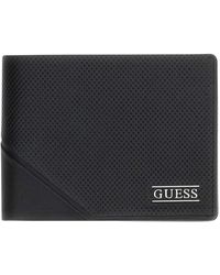 Guess - Accessoires ,Zwart ,Leer Wallet - Lyst