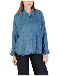 ONLY - Denim Shirts - Lyst