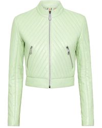 Philipp Plein - Vintage Leren Biker Jack Ls Flame - Lyst