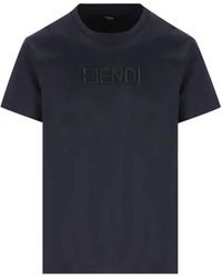 Fendi - Ff Postcards Logo T-Shirt - Lyst