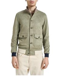 Bob - Jassen ,Groen ,Suède Jack Met Suède-Look - Lyst