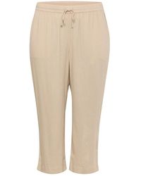 Kaffe - Cropped Trousers - Lyst