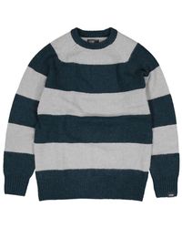 Butcher of Blue - Edmund stripe crew dunkelblaues sweatshirt butcher of - Lyst
