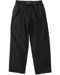 Gramicci - Broeken ,Zwart ,Katoen Straight Fit Zwarte Outdoor Broek - Lyst