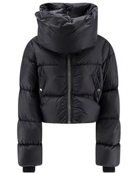 Rick Owens - Jassen ,Zwart ,Donsjack Met Trechterhals - Lyst