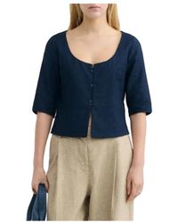 Thinking Mu - Bluse - Lyst