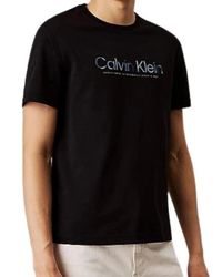 Calvin Klein - Schwarze T-Shirts Und Polos - Lyst
