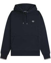 Fred Perry - Hoodies & Sweatvesten ,Blauw ,Hoodies - Lyst