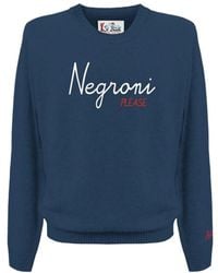 Mc2 Saint Barth - Blaue pullover regular fit - Lyst