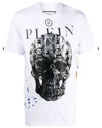 Philipp Plein - Skull t-shirt mit kristallen - Lyst