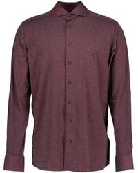 Eton - Bordeauxrotes stretch-hemd - Lyst