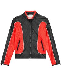 DIESEL - Jacke aus nylon mit kontrastelementen - Lyst