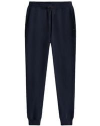 Tommy Hilfiger - Broeken ,Blauw ,Katoen Terry Cuffed Leg Joggers - Lyst