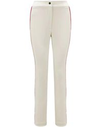 Moncler - Pantaloni bianchi idrorepellenti - Lyst