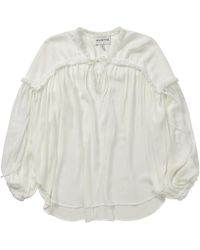 Munthe - Elegante observation top & t-shirt blanco - Lyst