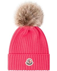 Moncler - Rippstrick-Mütze - Lyst